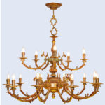 đèn chùm đồng ý 16 tay eco st001