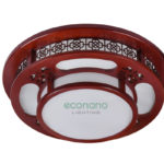 Đèn ốp gỗ hình tròn