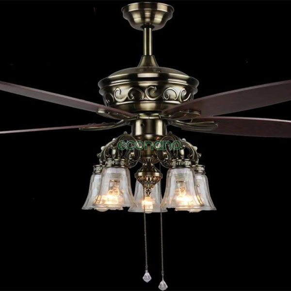 Quạt trần cánh gỗ eco q 12027