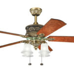 Quạt trần đèn cánh gỗ