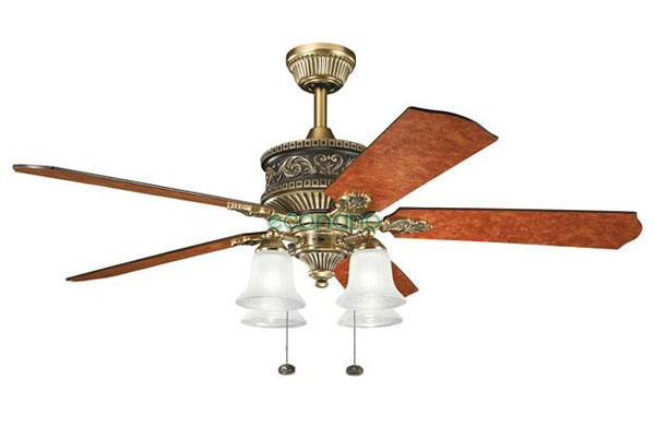 Quạt trần đèn cánh gỗ