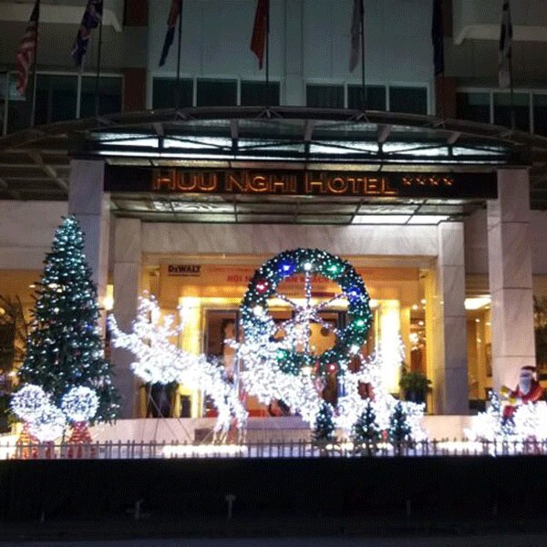 đèn trang trí noel tại hải phòng