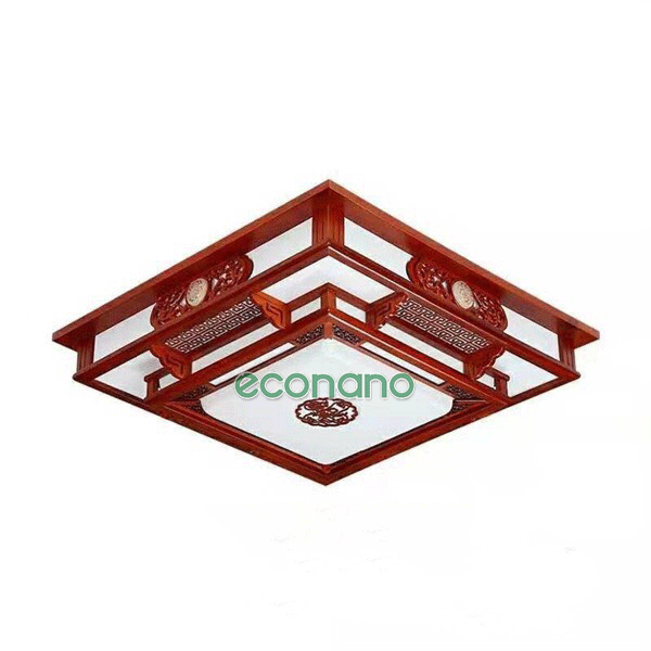 đèn ốp trần gỗ eco 001134